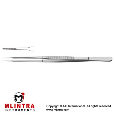 Gerald Micro Forcep Cross Serrated Jaws Stainless Steel, 18 cm - 7" Tip Size 1.0 mm